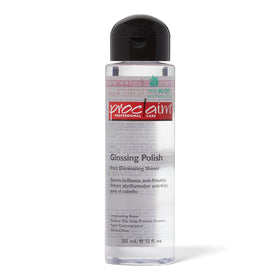 Proclaim front bottle showing label and glossy finish benefit