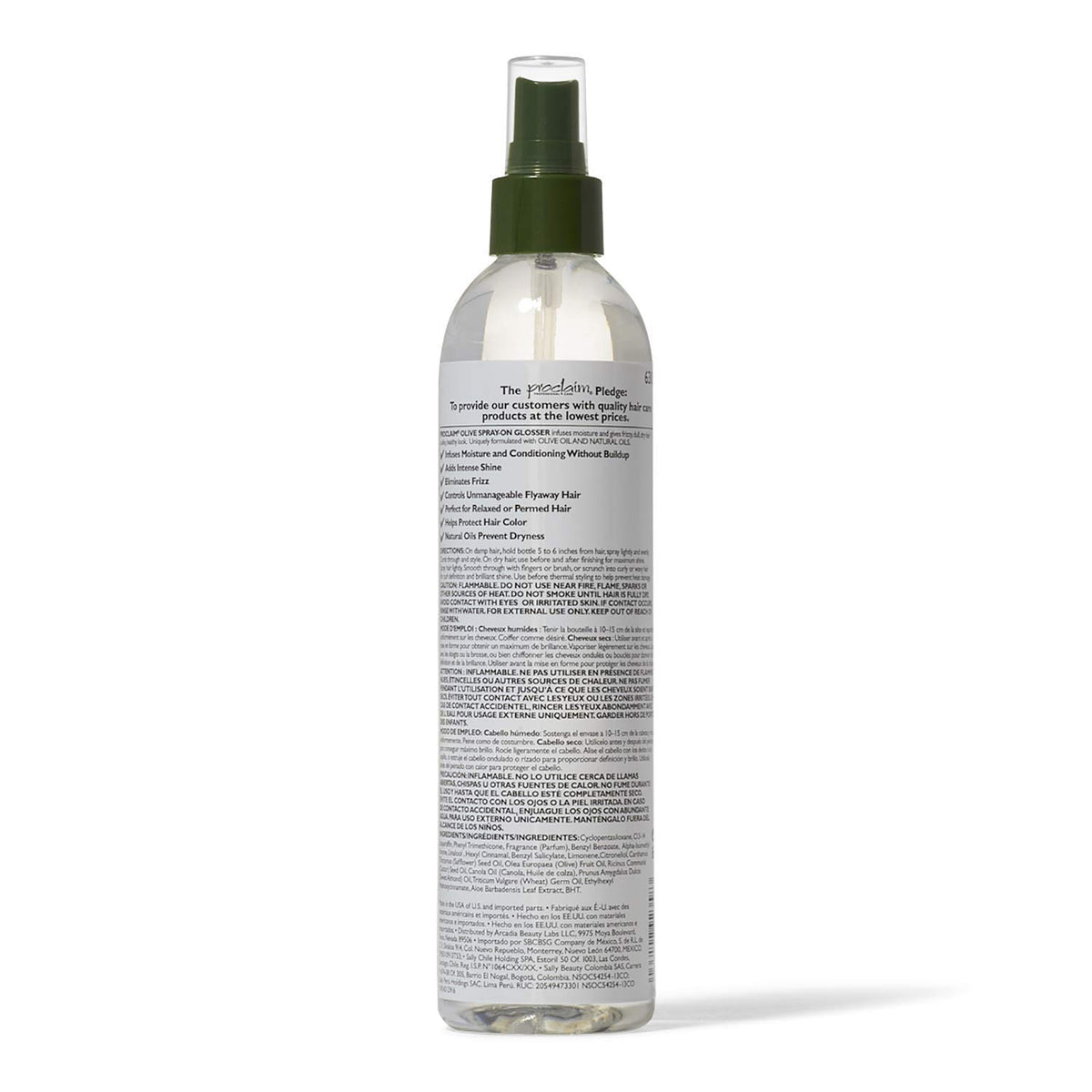 Proclaim used on relaxed hair delivering smooth shine and frizz control