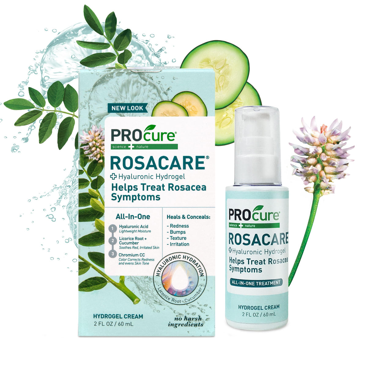 PROcure front packaging showing 2 fl oz tube and label benefits