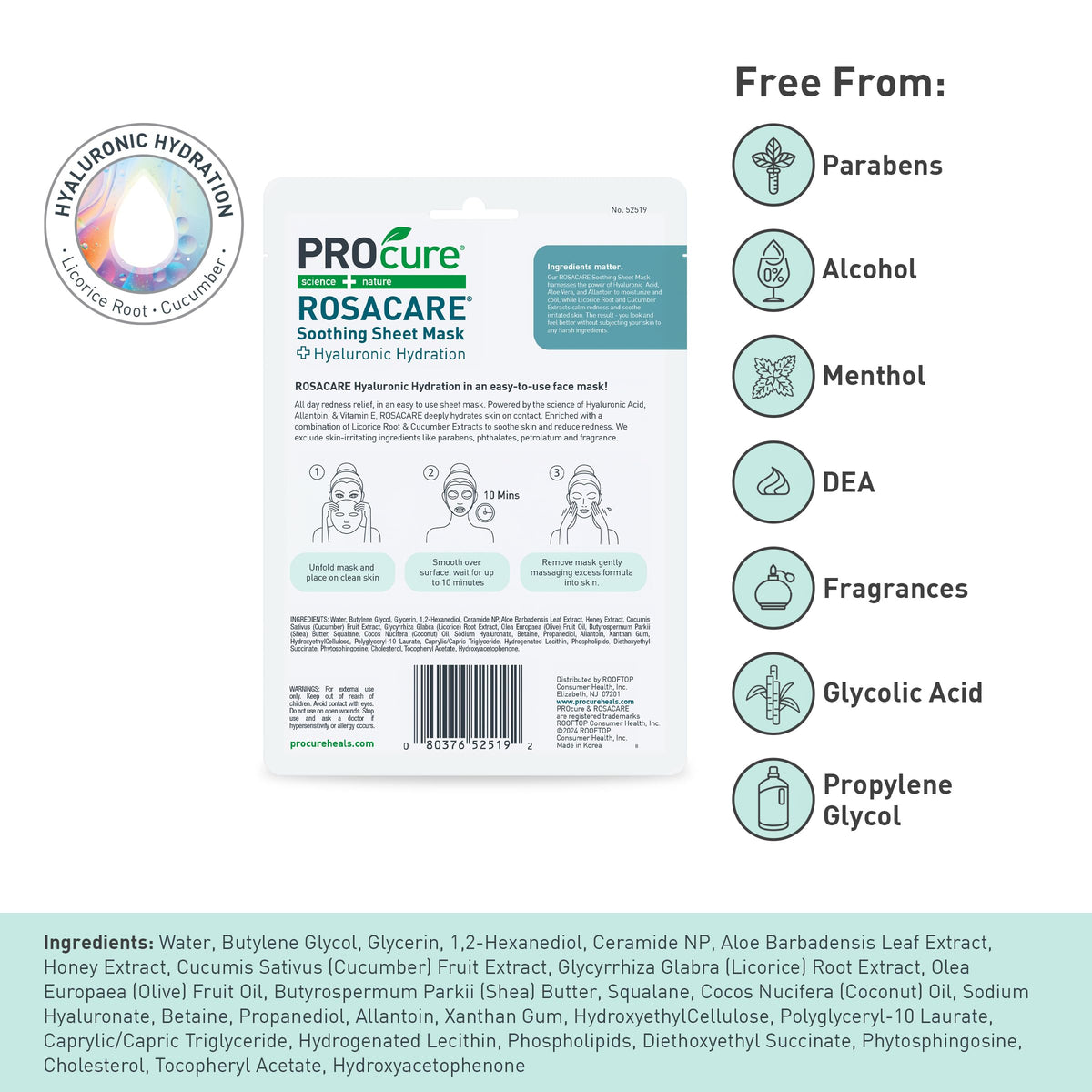 PROcure mask held in hand showing compact travel-friendly size