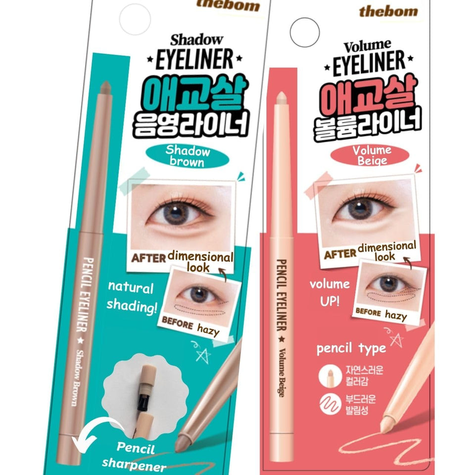 Produco thebom front packaging showing the dual pencil set and sharpener for easy use