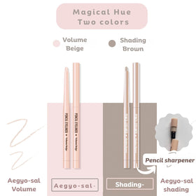 Produco thebom shadow brown pencil texture detail highlighting smooth blendability and depth
