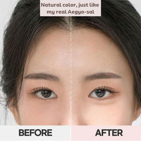 Produco thebom volume beige pencil tip closeup illustrating creamy glide and natural brighten