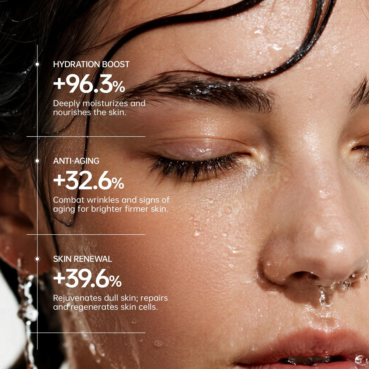 PROF.LING ingredients ampoule and jar highlighting hyaluronic boost