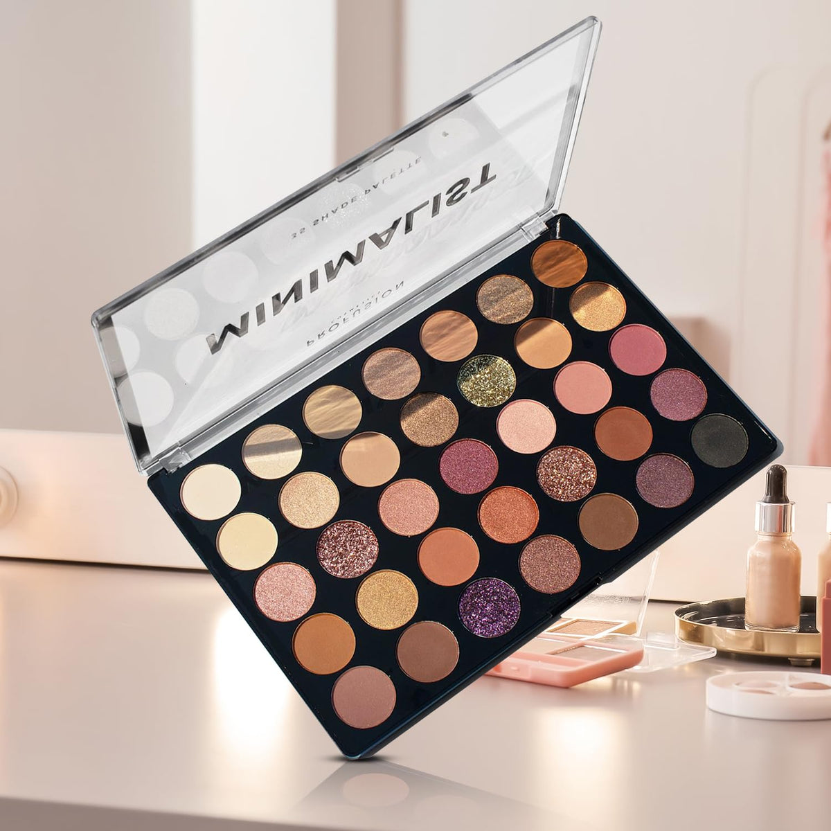 Profusion Cosmetics palette packed in a travel bag for on-the-go touch-ups