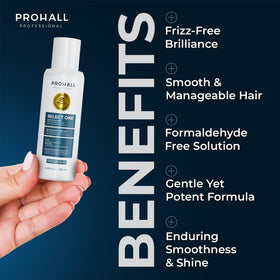 Prohall Select One ingredients display with coconut and collagen benefits