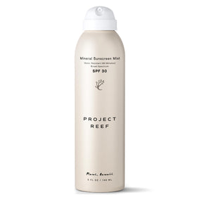 Project Reef front packaging spray showing label and SPF 30 benefit