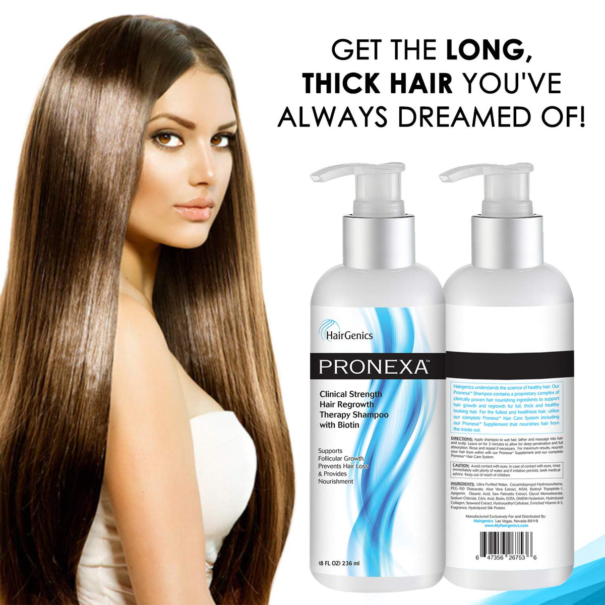 Pronexa Hairgenics creamy lather texture demonstrating gentle effective cleansing