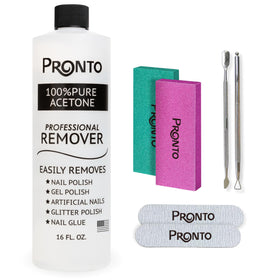 Pronto bottle front label showing formula and volume for effective removal