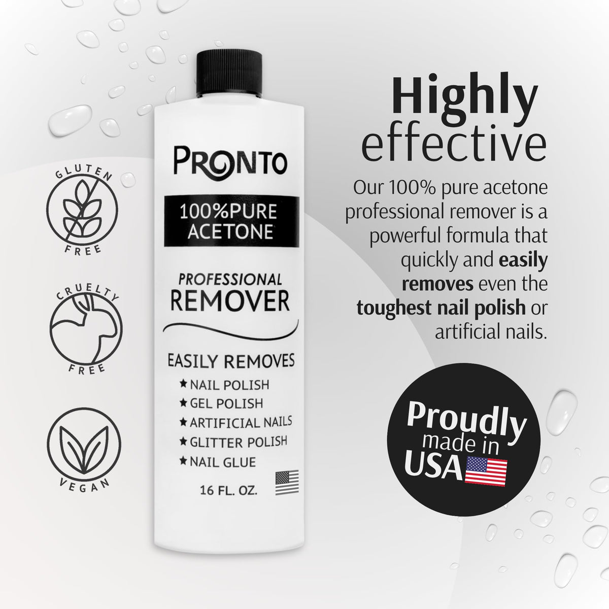 Pronto bottle cap detail for secure seal and spill prevention benefit