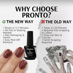 nail after peeling polish with Pronto showing clean removal benefit