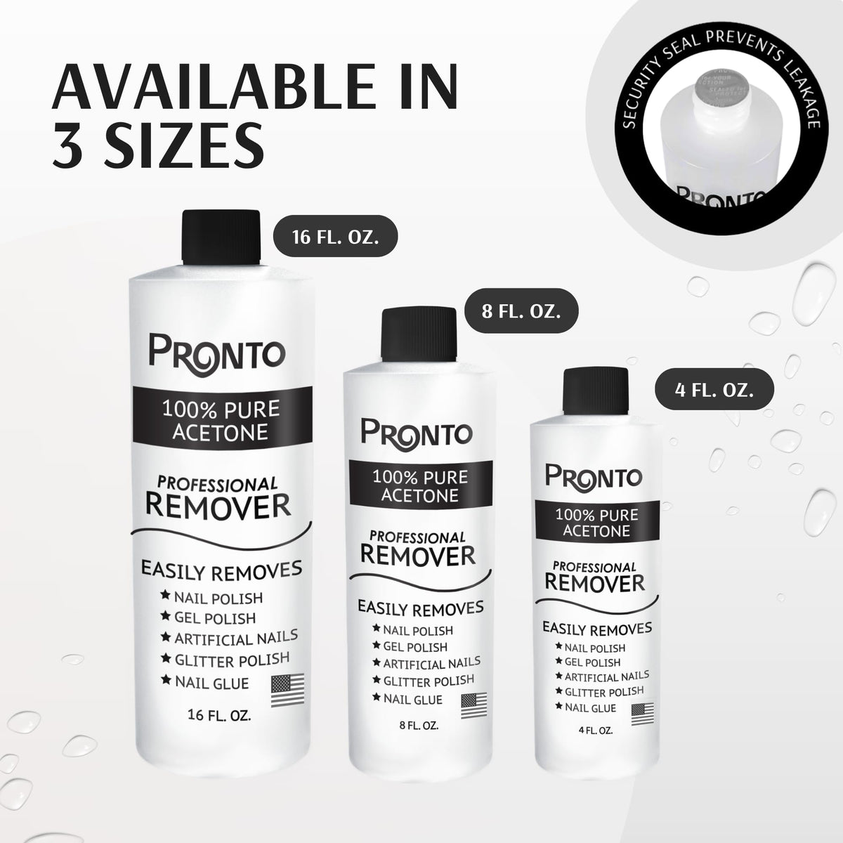 Pronto bottle on salon counter showing professional use and workspace readiness