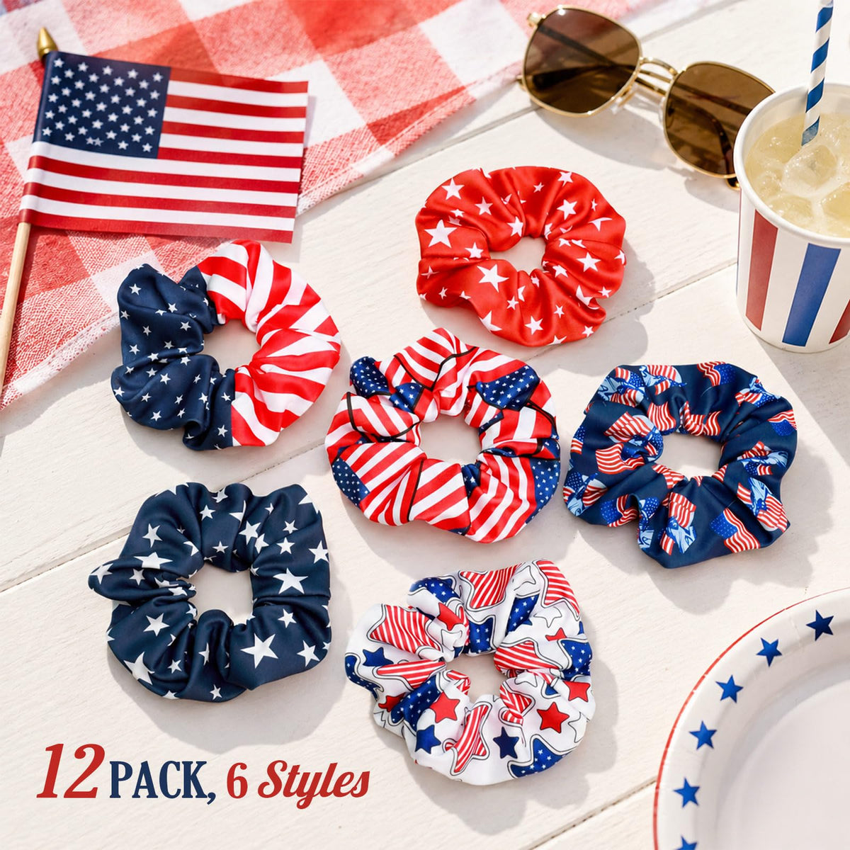 PROPOG scrunchie beside a coin showing compact size and durability
