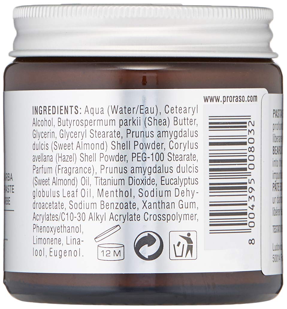 Proraso applying paste into beard demonstrating deep-cleaning benefit