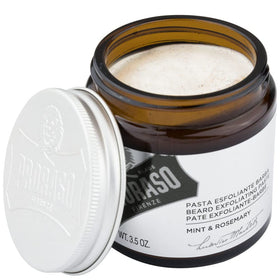 Proraso close-up of paste texture showing almond shell exfoliant benefit
