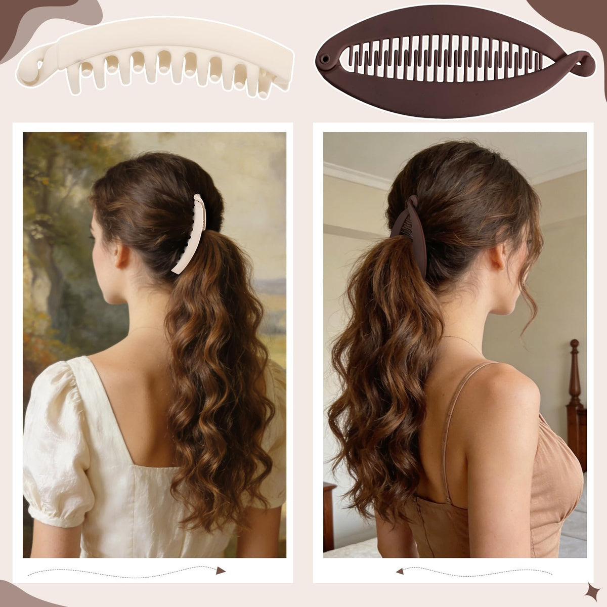 ProSuites clip used in a half-up hairstyle showing polished finish