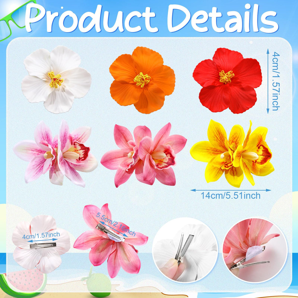 ProSuites hibiscus close-up highlighting foam petals and vivid color