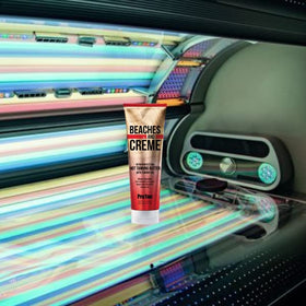Pro Tan in tanning room lifestyle scene showing intended indoor use