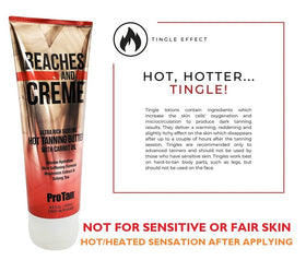 Pro Tan applied to hand demonstrating spreadability and fast absorption