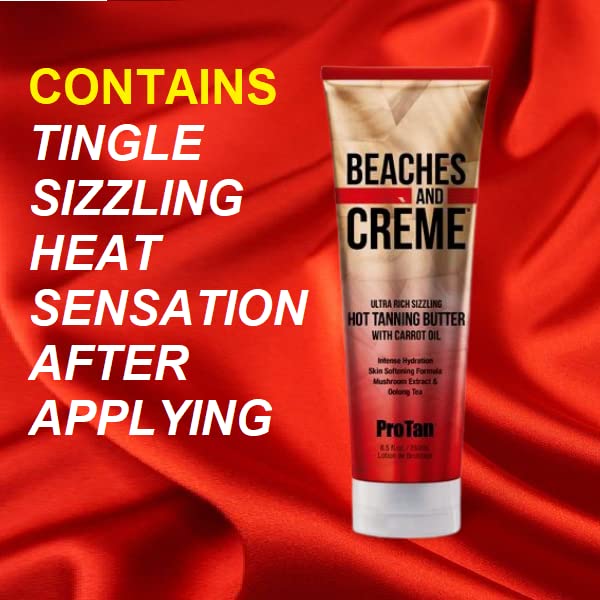 Pro Tan butter spread on skin conveying rich hydration and scent