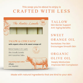 PROVENCE ESSENTIALS ingredient label detail featuring grass-fed tallow and olive oil sourcing