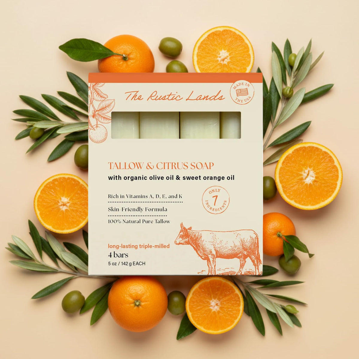 PROVENCE ESSENTIALS stacked soap bars highlighting dense triple-milled texture and durability