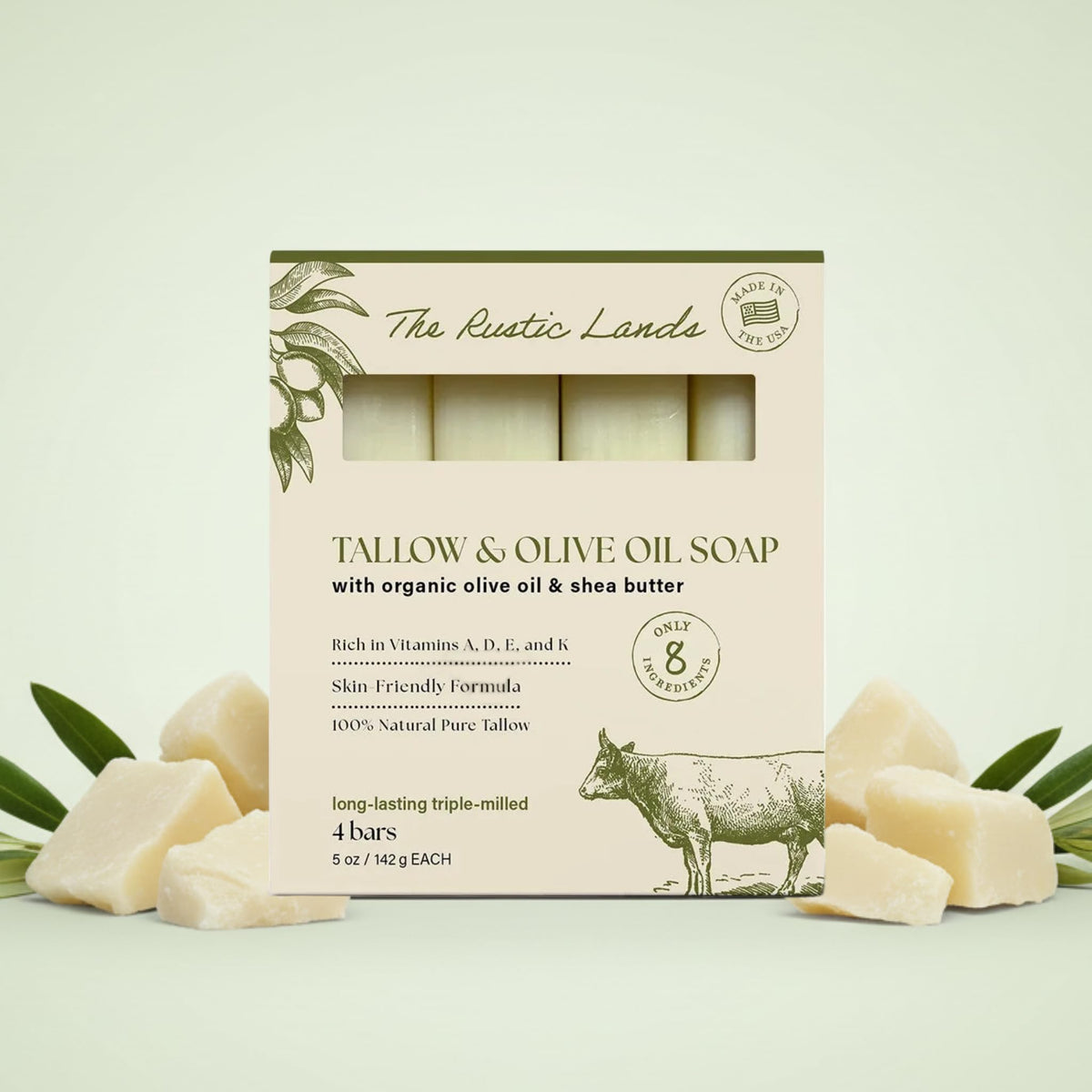PROVENCE ESSENTIALS close-up of soap bar texture displaying smooth triple-milled surface and creamy lather