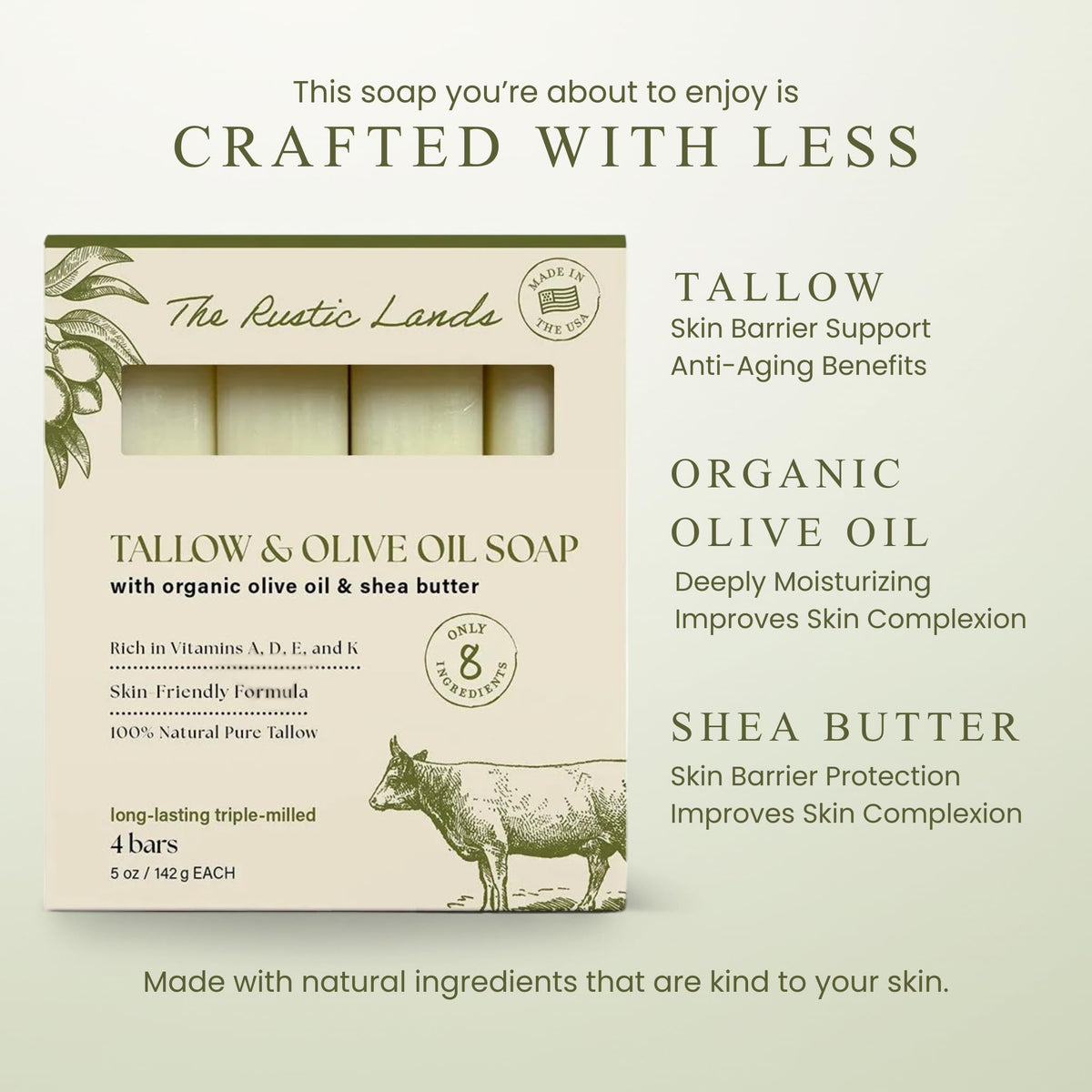 PROVENCE ESSENTIALS sliced soap bar revealing uniform interior and dense, long-lasting composition