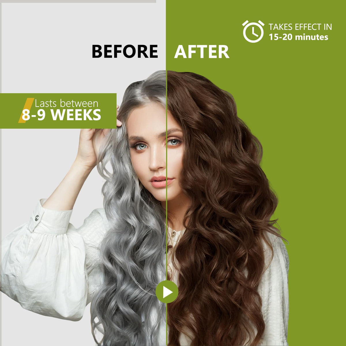 Prypvix application step with hands massaging hair for simple use benefit