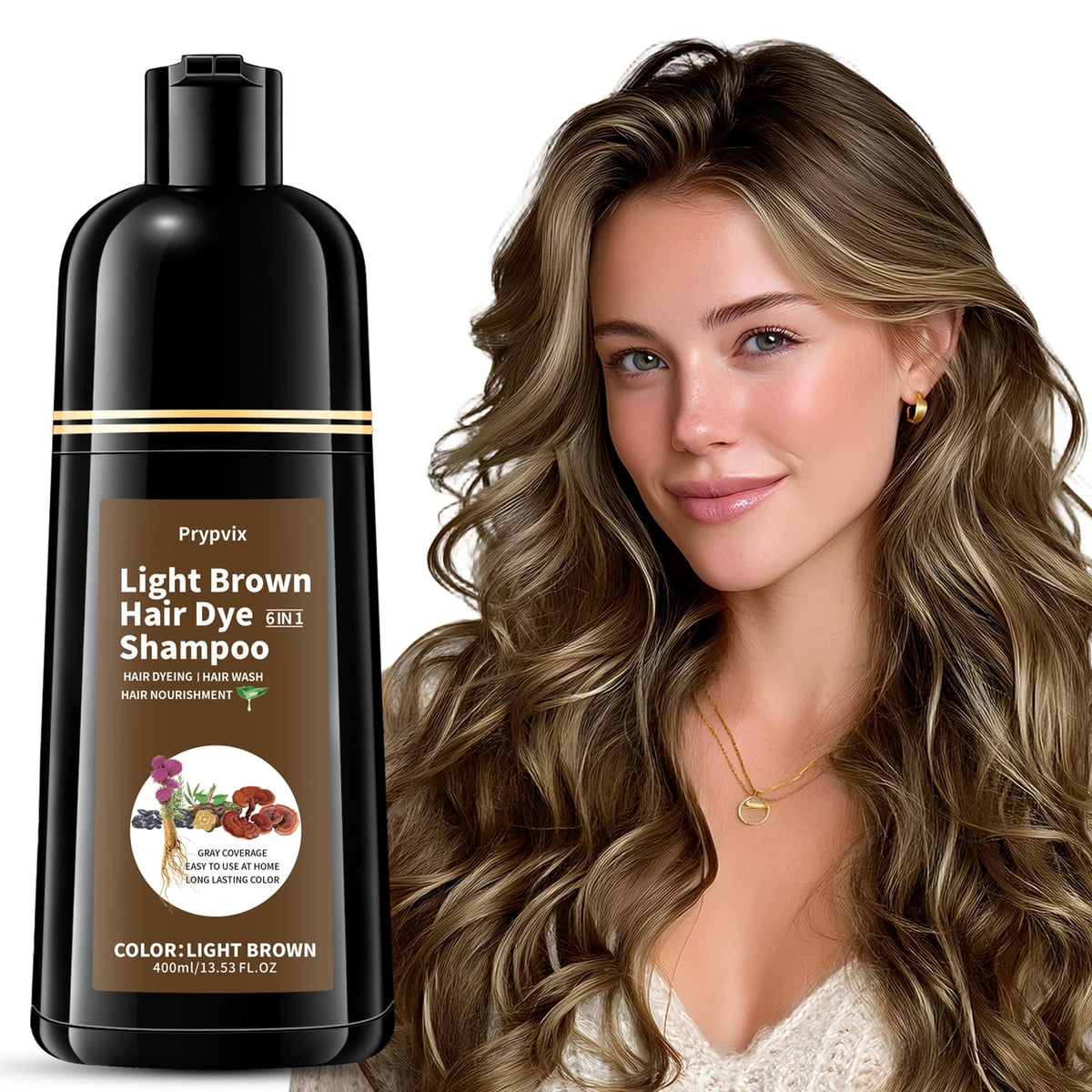 Prypvix front packaging showing light brown color and benefits for easy identification
