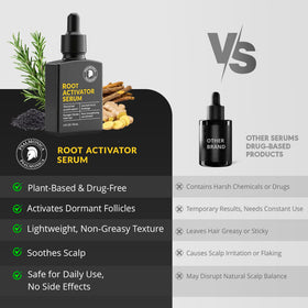 Close-up ingredients label on Psalmonica bottle, showcases natural botanical blend
