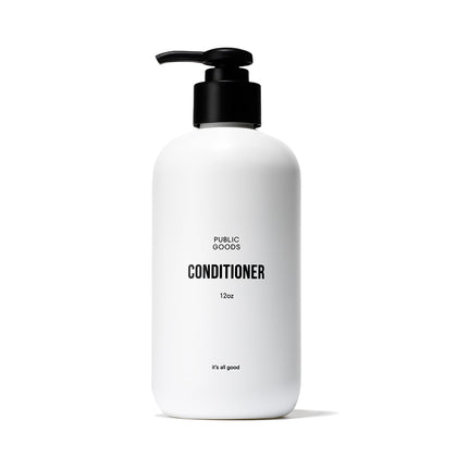 Public Goods conditioner front label showing brand and clean design for clarity