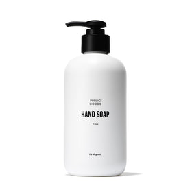 Public Goods front label showing product name and citrus scent benefiting clear identification