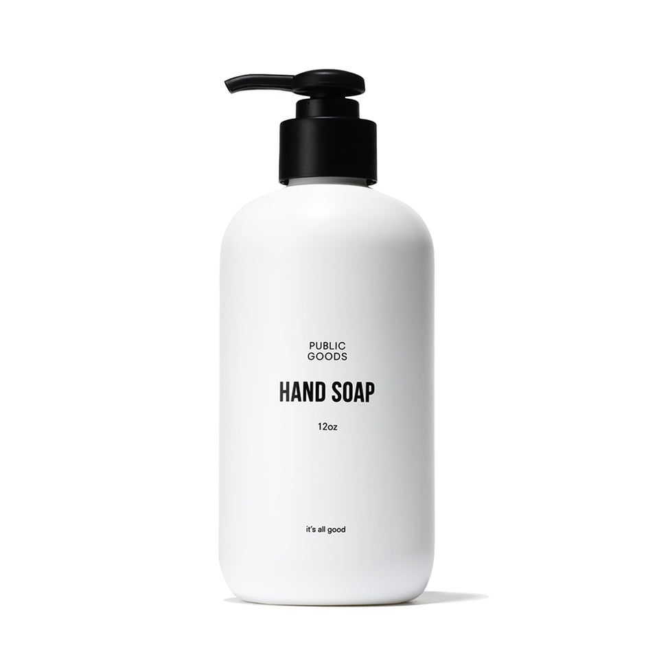 Public Goods front label showing product name and citrus scent benefiting clear identification