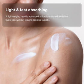 Public Goods lotion ingredient and claims label highlighting paraben-free and cruelty-free benefits