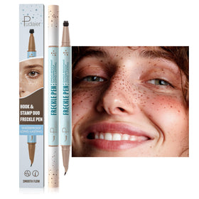 Pudaier front packaging showing two freckle pens and color labels for quick choice