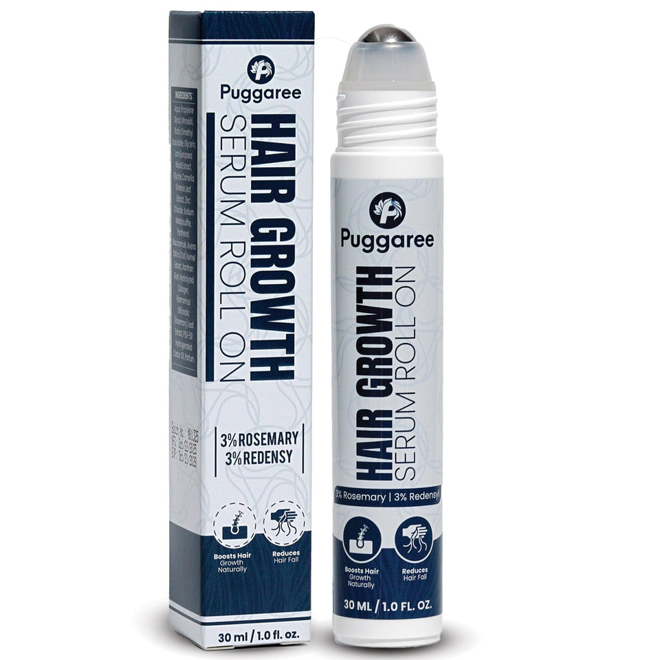Puggaree roll-on 30ml bottle front view showing compact travel-ready design and easy use