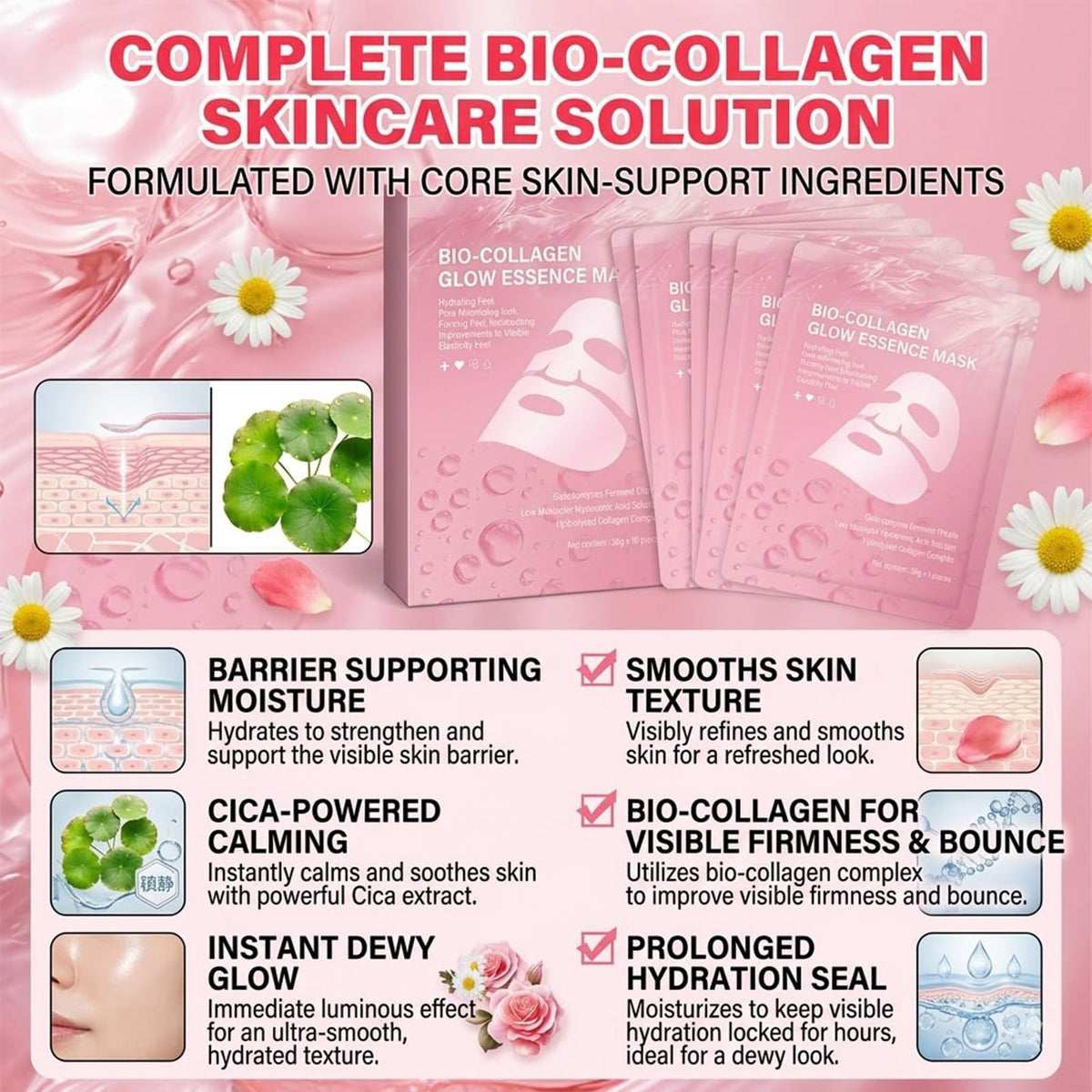 Puisa essence droplet on skin illustrating deep absorption benefit