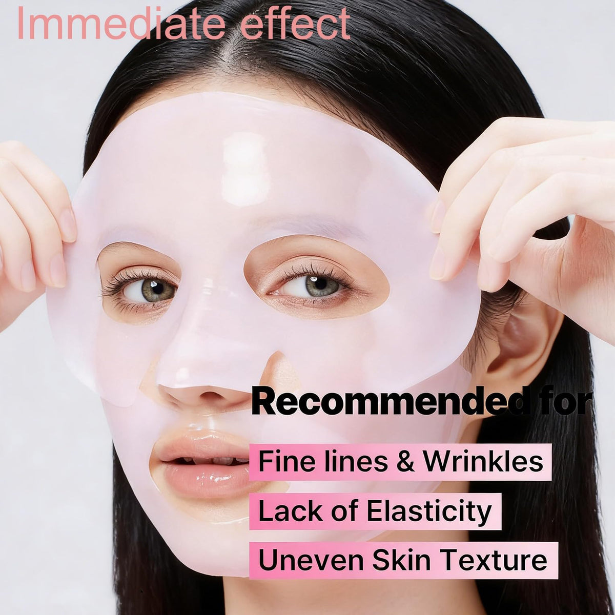 Puisa hydrogel texture close-up highlighting firming hydration benefits