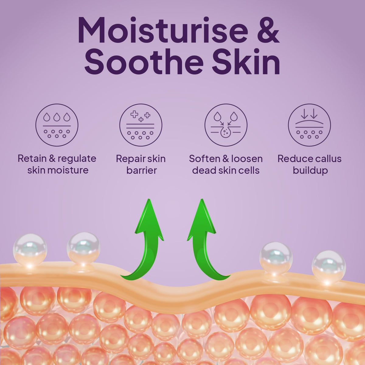 Application on heel with Pumice Valley balm demonstrating targeted softening