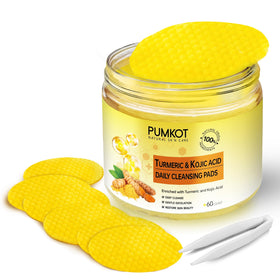 Pumkot front packaging showing box and 60 cleansing pads for easy storage