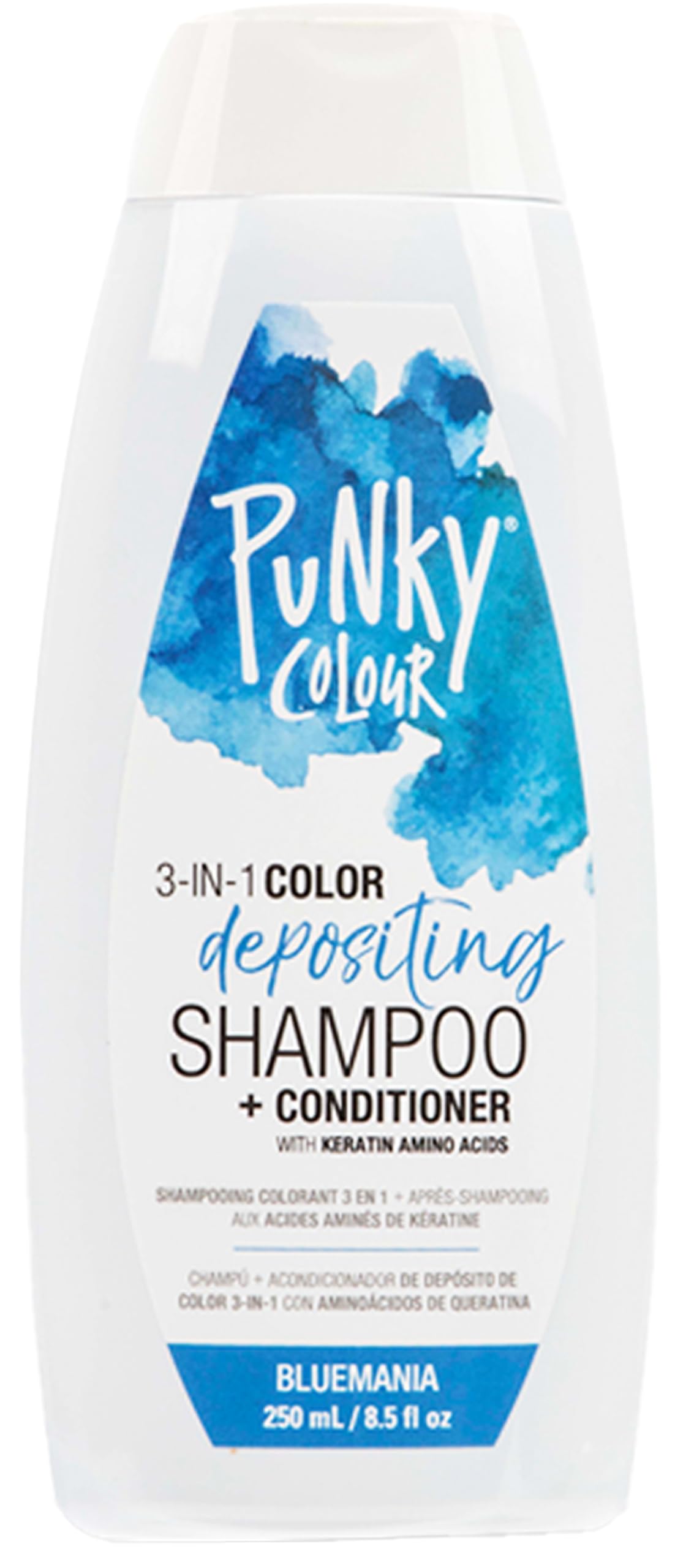 Punky Bluemania front bottle showing label and vibrant blue branding for instant recognition and clarity