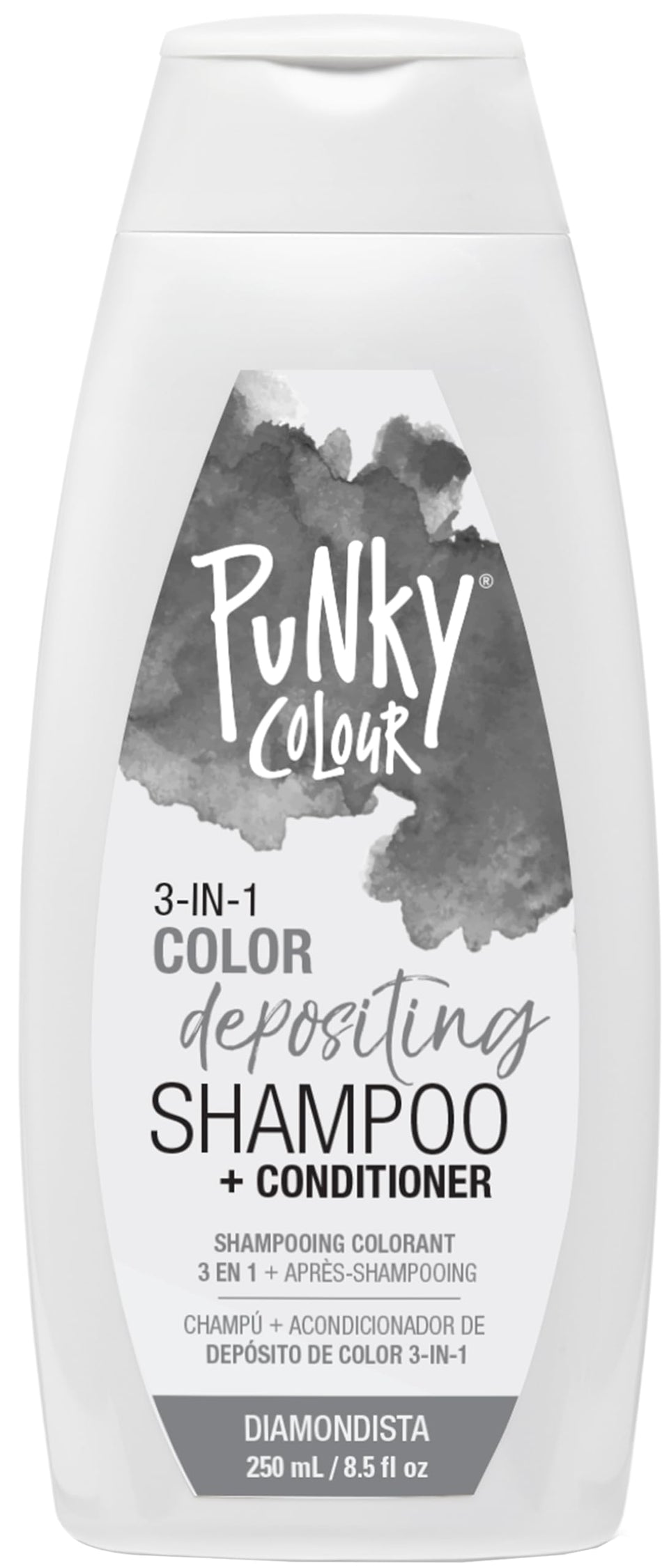 Punky Diamondista front bottle showing size and cooling silver tone benefit