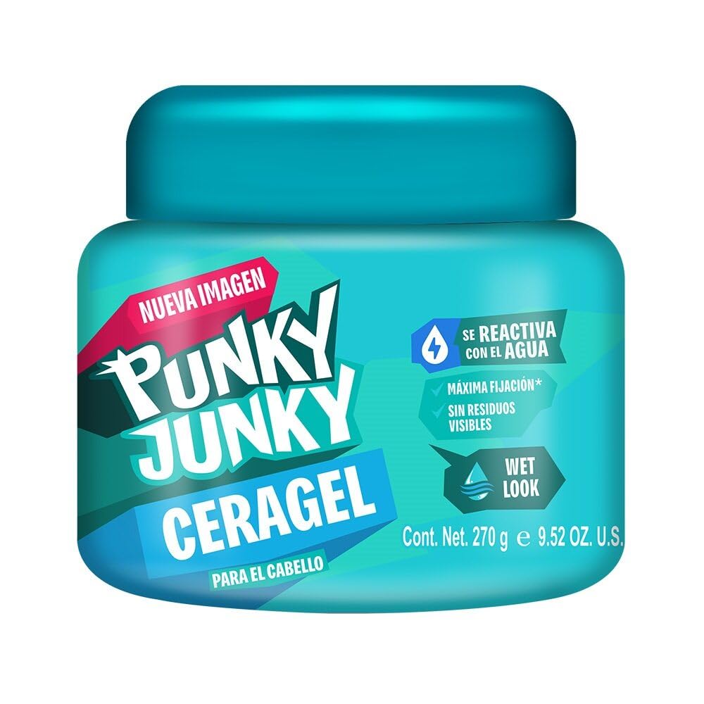 Punky Junky front jar showing product and glossy finish benefit
