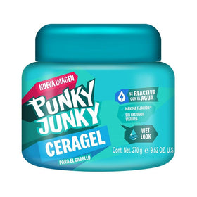 Punky Junky front jar showing product and glossy finish benefit