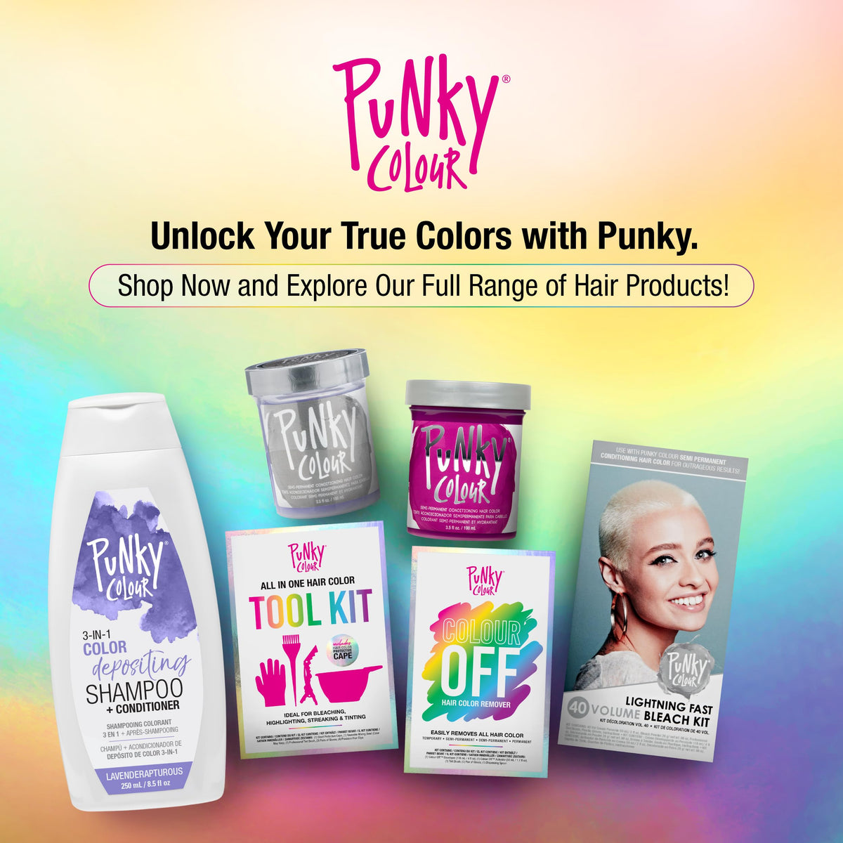 Punky on bathroom shelf in lifestyle scene for easy at-home refresh