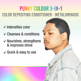 Punky Metaluminous creamy texture pouring to show pigment and conditioning