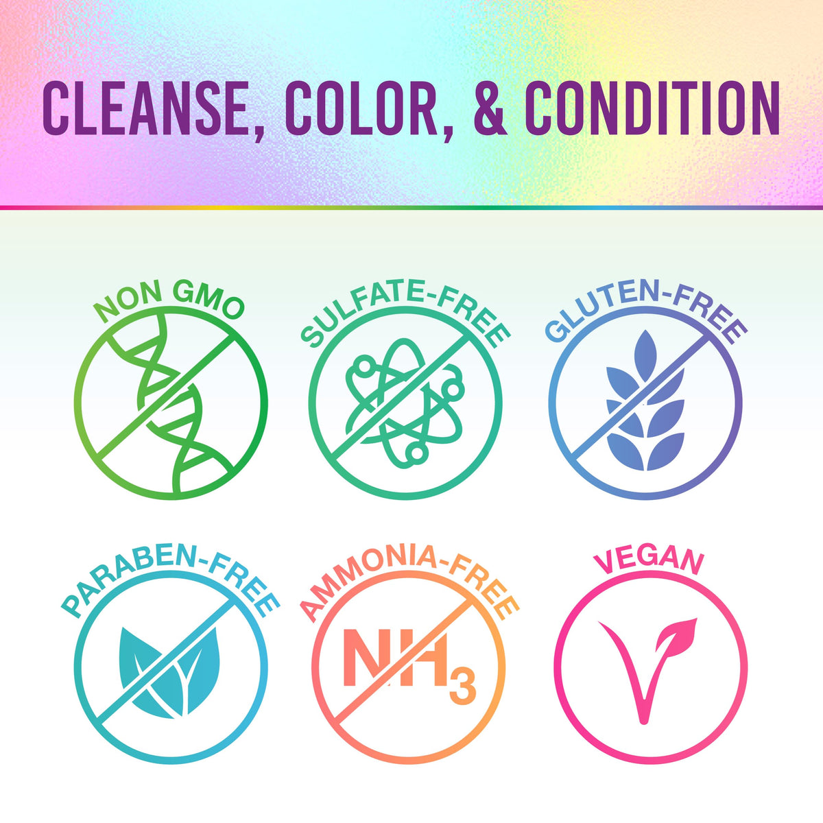 Punky Purpledacious ingredient label close-up showing keratin amino acids and quinoa benefits