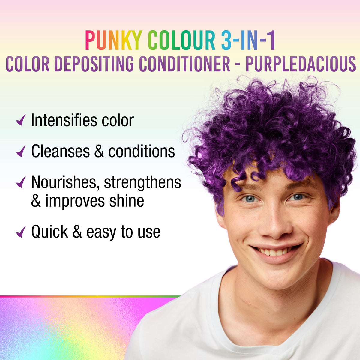 Punky Purpledacious creamy purple texture being poured, demonstrating pigment intensity