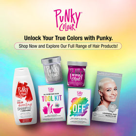 Punky Redilicious ingredient display with quinoa and keratin benefits